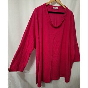 Bryn Walker Bamboo Cotton Tunic Dress Sz Large Oversized Dolman Lagenlook Casual